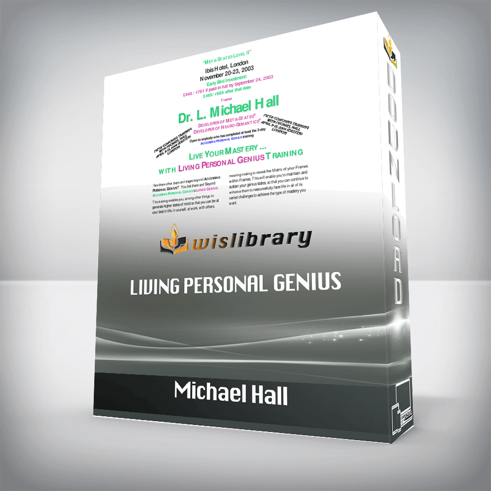 Michael Hall – Living Personal Genius