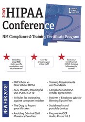 Joseph Borich III - Two-Day HIPAA Conference - Compliance and Training Certificate Program