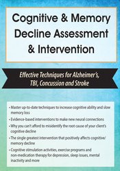 Maxwell Perkins - Cognitive & Memory Decline Assessment & Intervention - Effective Techniques for Alzheimer’s, TBI, Concussion and Stroke