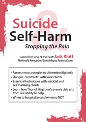 Jack Klott - Suicide & Self-Harm - Stopping the Pain