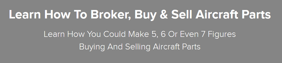 Airplane Media - Learn How To Broker, Buy & Sell Aircraft Parts