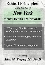 Allan M Tepper - Ethical Principles in the Practice of New York Mental Health Professionals