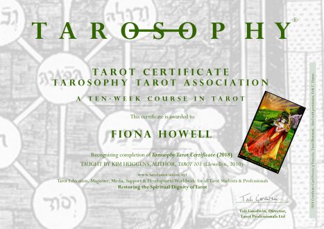 Tarosophy Tarot Certificate & Tarot Diploma - The Tarosophy Tarot Association