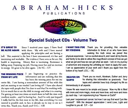 Abraham-Hicks - Special Subjects Series Vol. 2