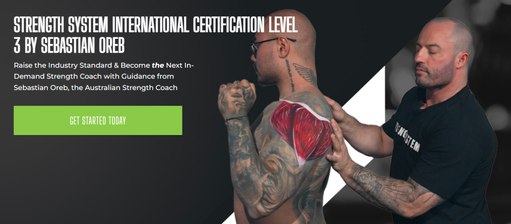 Sebastian Oreb - Strength System International Certification Level 3