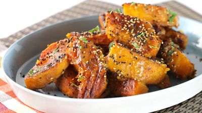 Kabocha Squash with Miso Honey Glaze