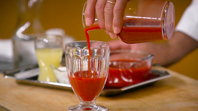 Rhubarb-Strawberry Limeade
