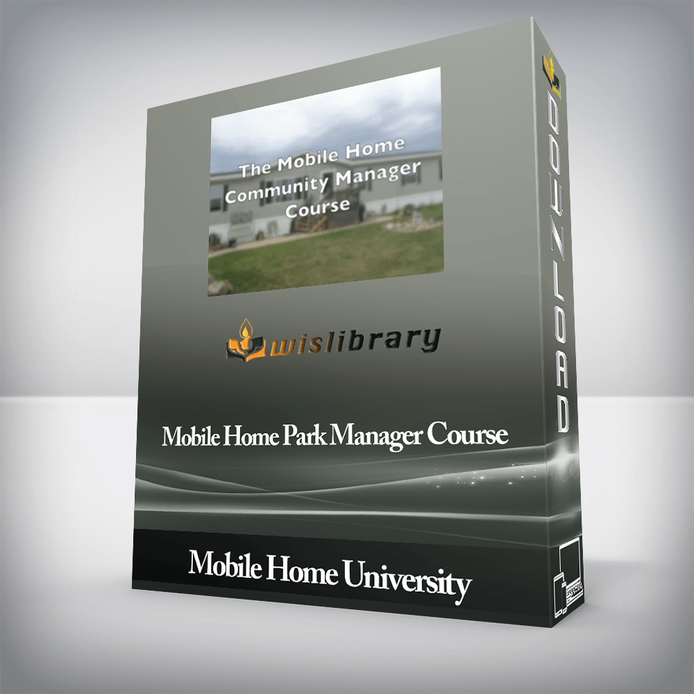 Mobile Home University - Mobile Home Park Manager Course